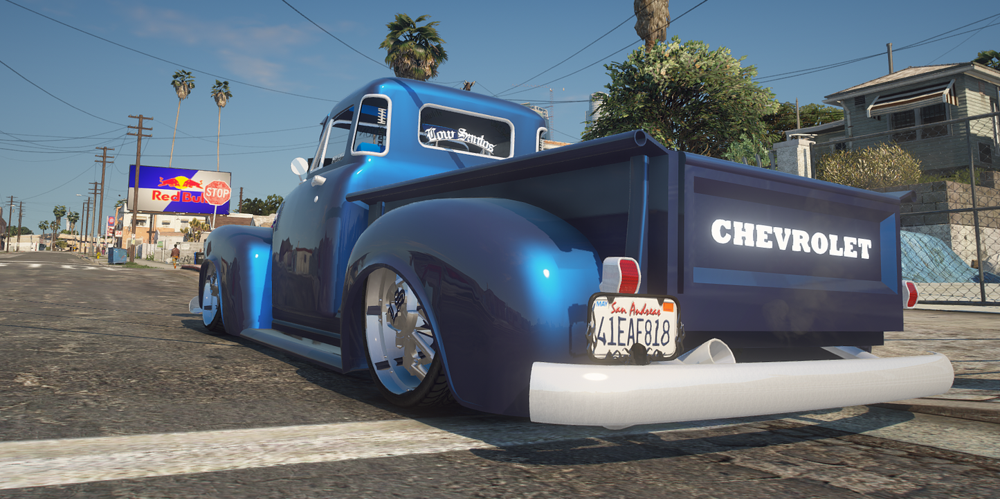 Old School Slammed Chevy Truck