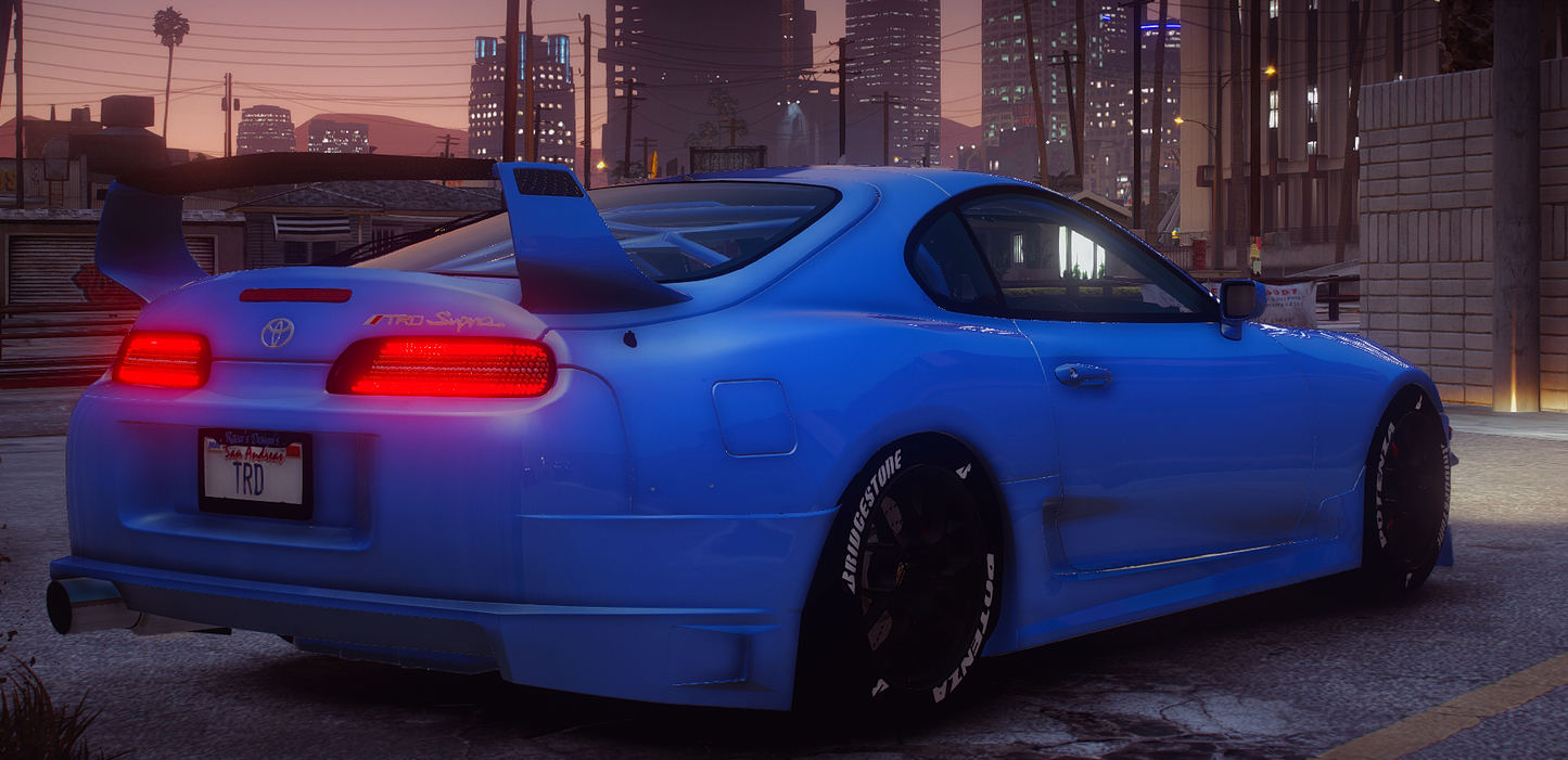 Toyota Supra MK4 TRD with Animated Engine