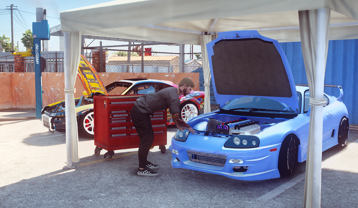 Toyota Supra MK4 TRD with Animated Engine
