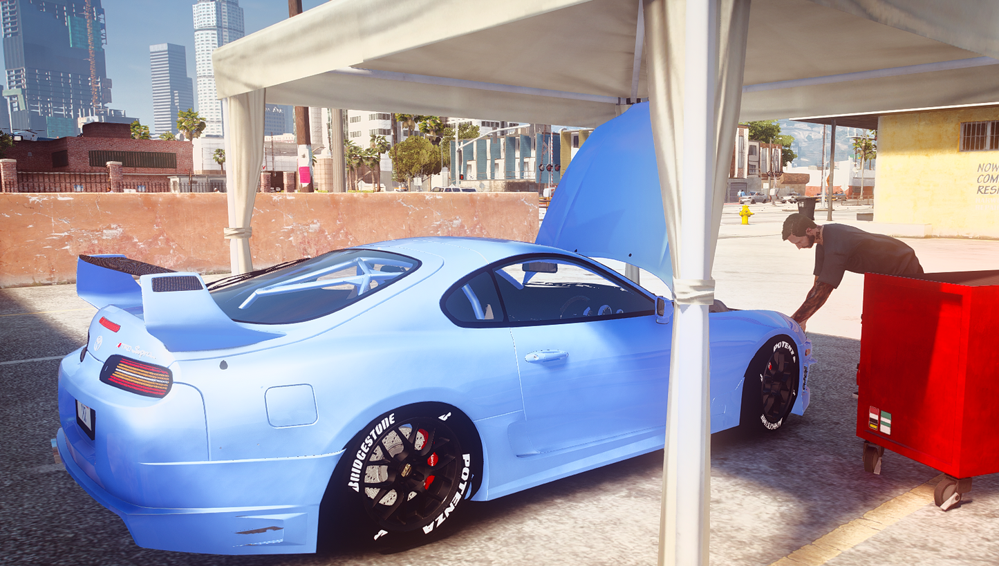 Toyota Supra MK4 TRD with Animated Engine