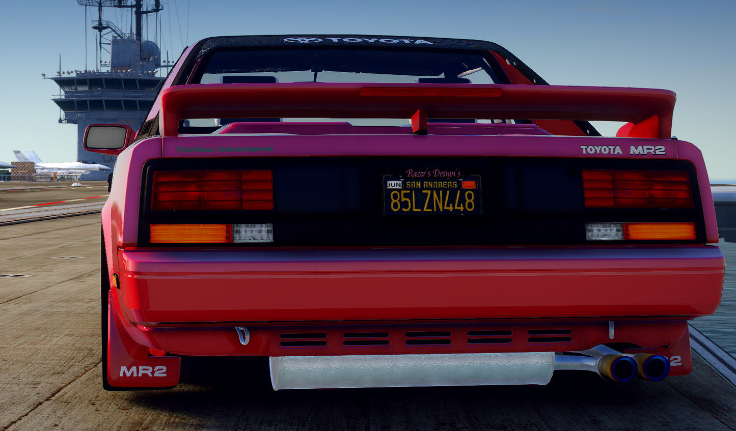 Toyota MR2 MK1 with Animated Engine