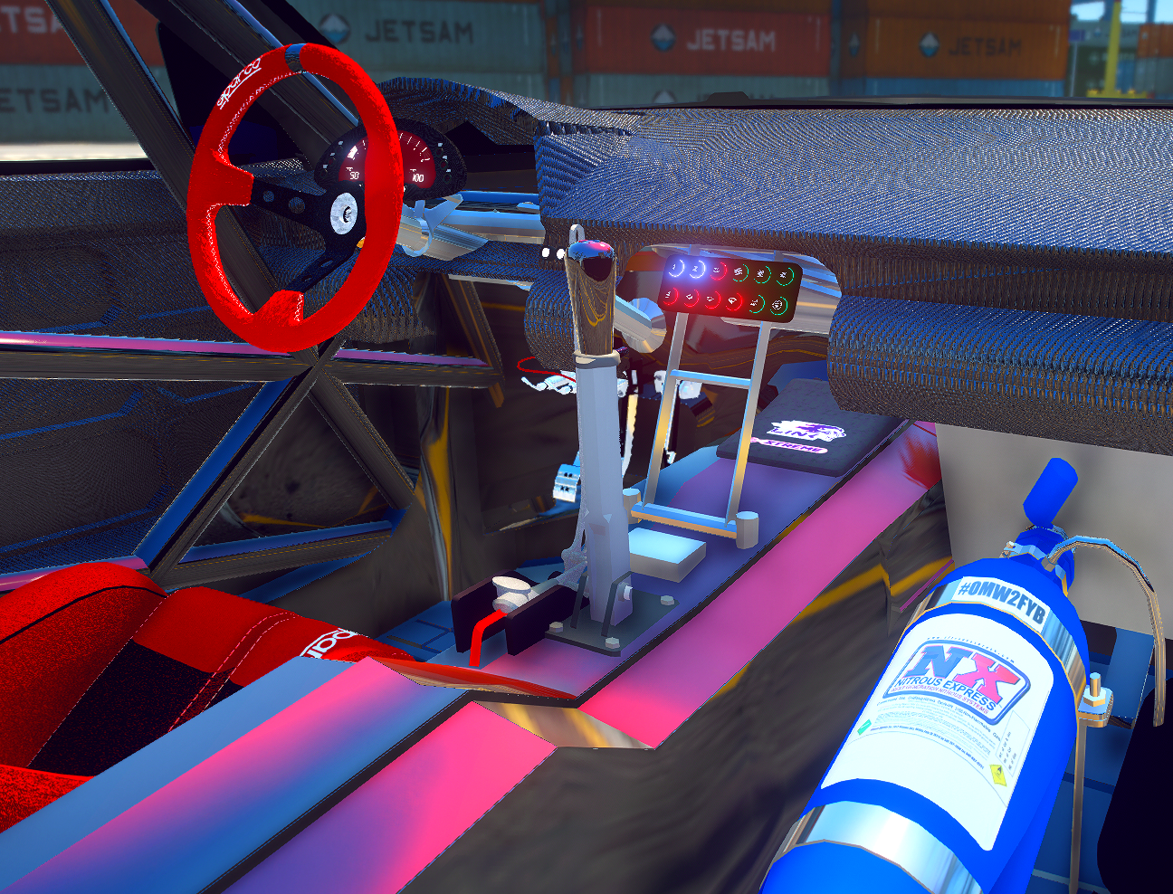 Toyota Supra HGK Drift Car with Animated Engine