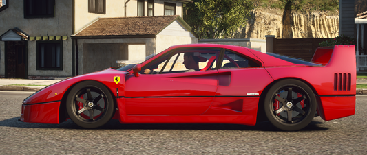 Ferrari F40 Twin Turbo with Animated Engine