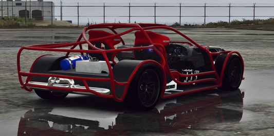 Chevrolet C6 Exo Drift Car with Animated Engine