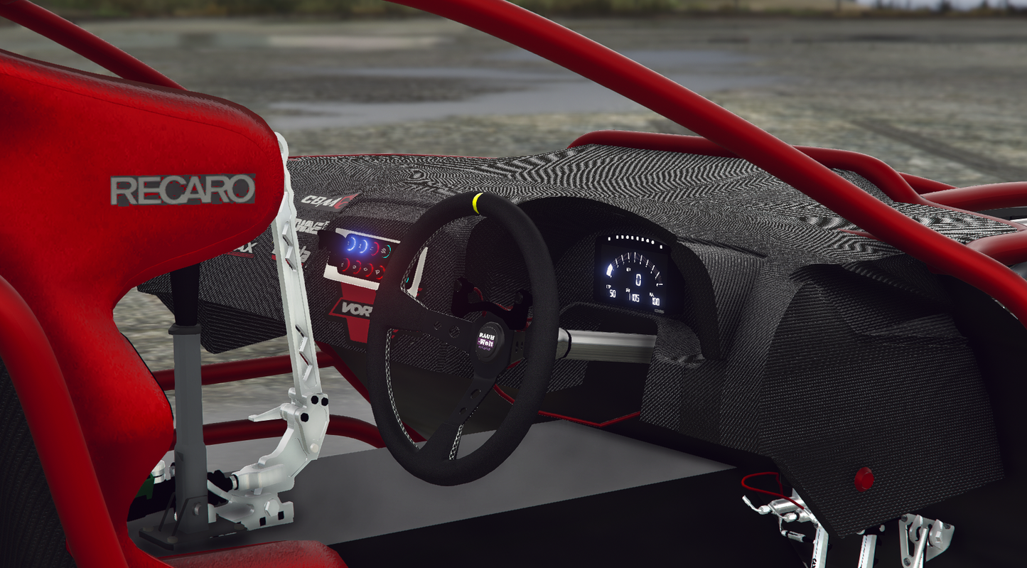 Chevrolet C6 Exo Drift Car with Animated Engine