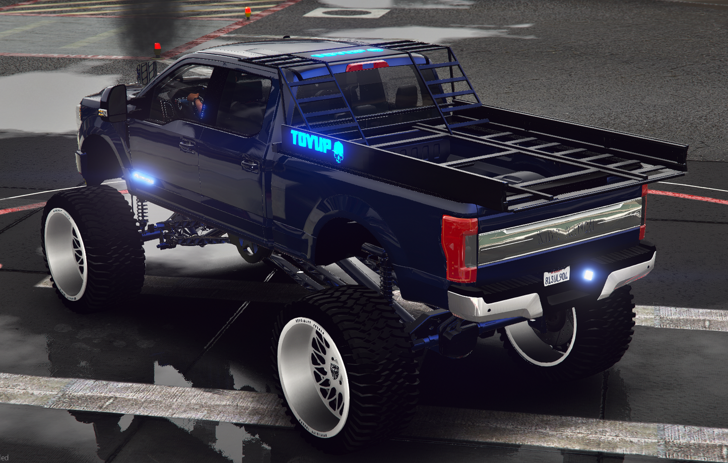 Ford F350 Sema Build with Animated Engine