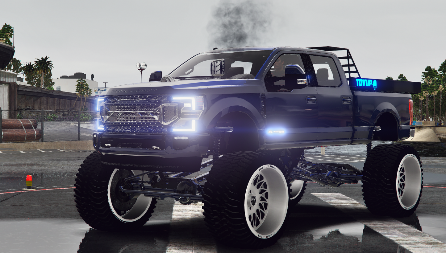 Ford F350 Sema Build with Animated Engine
