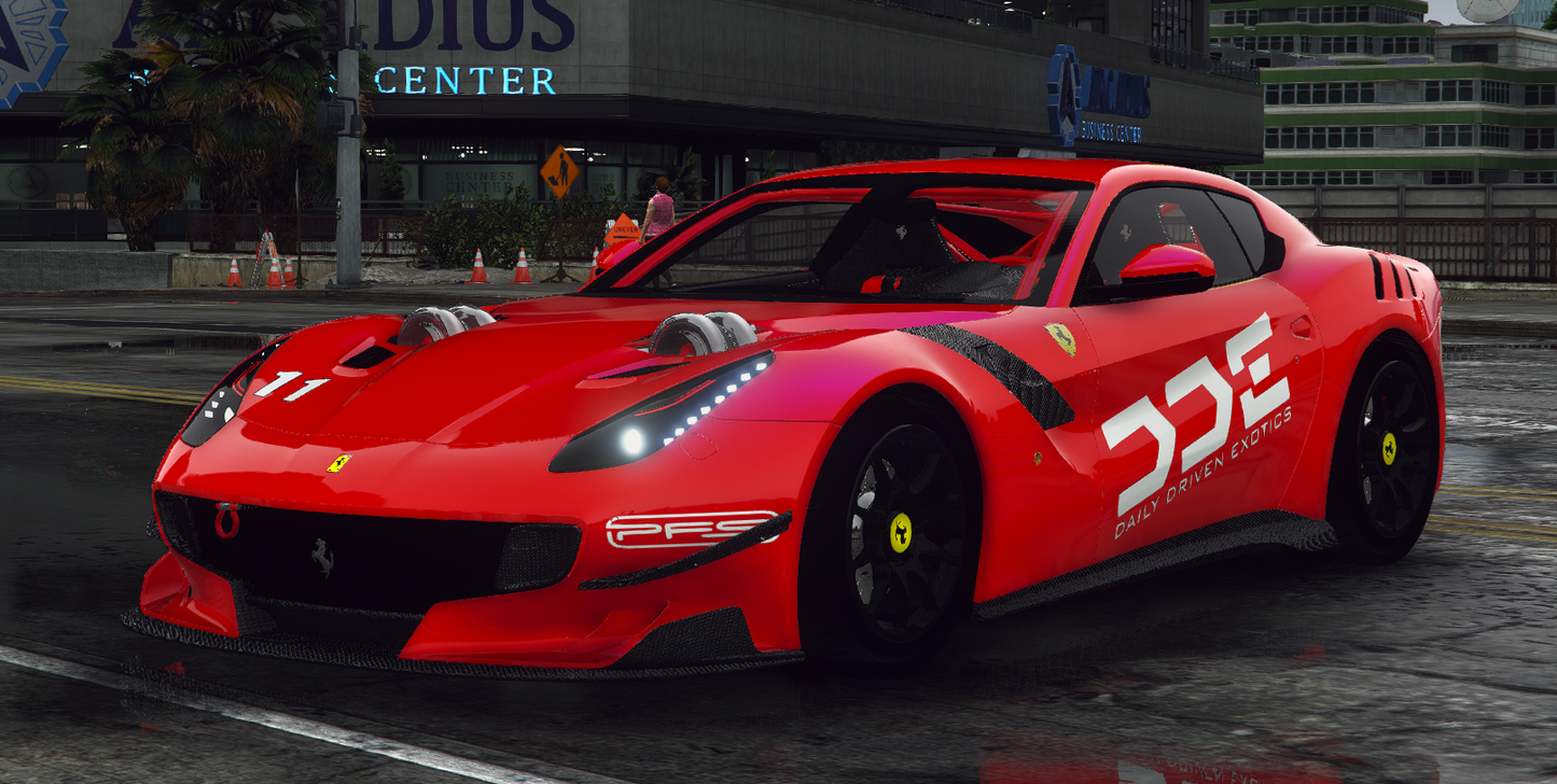 Ferrari F12 TDF DDE Twin Turbo with Animated Engine