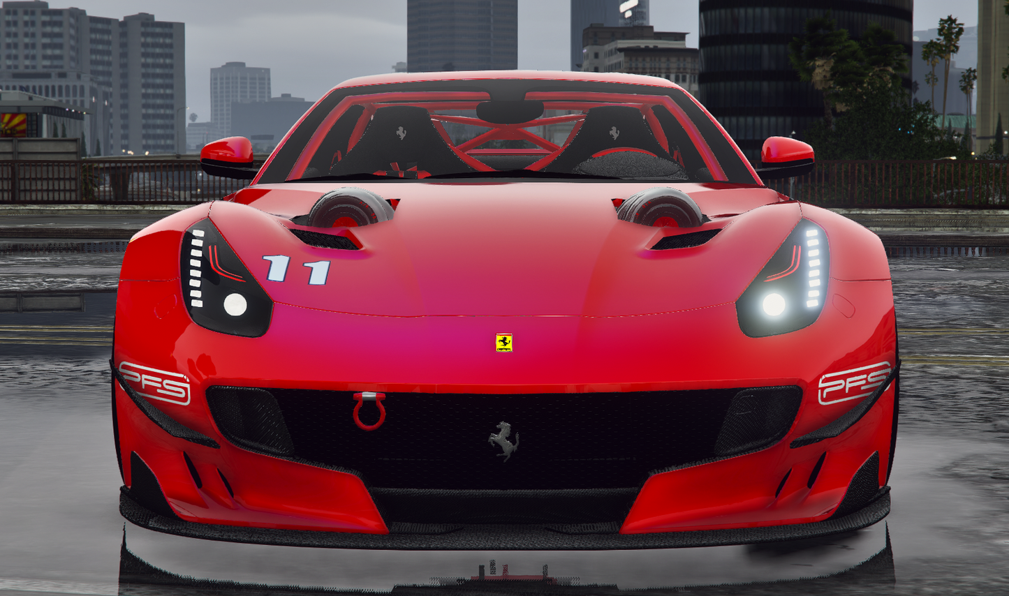 Ferrari F12 TDF DDE Twin Turbo with Animated Engine
