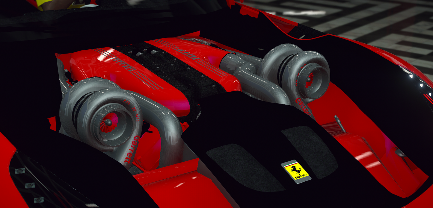 Ferrari F12 TDF DDE Twin Turbo with Animated Engine