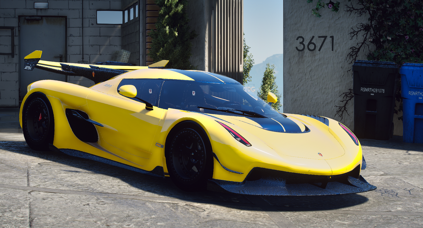Koenigsegg Jesko with Animated Engine