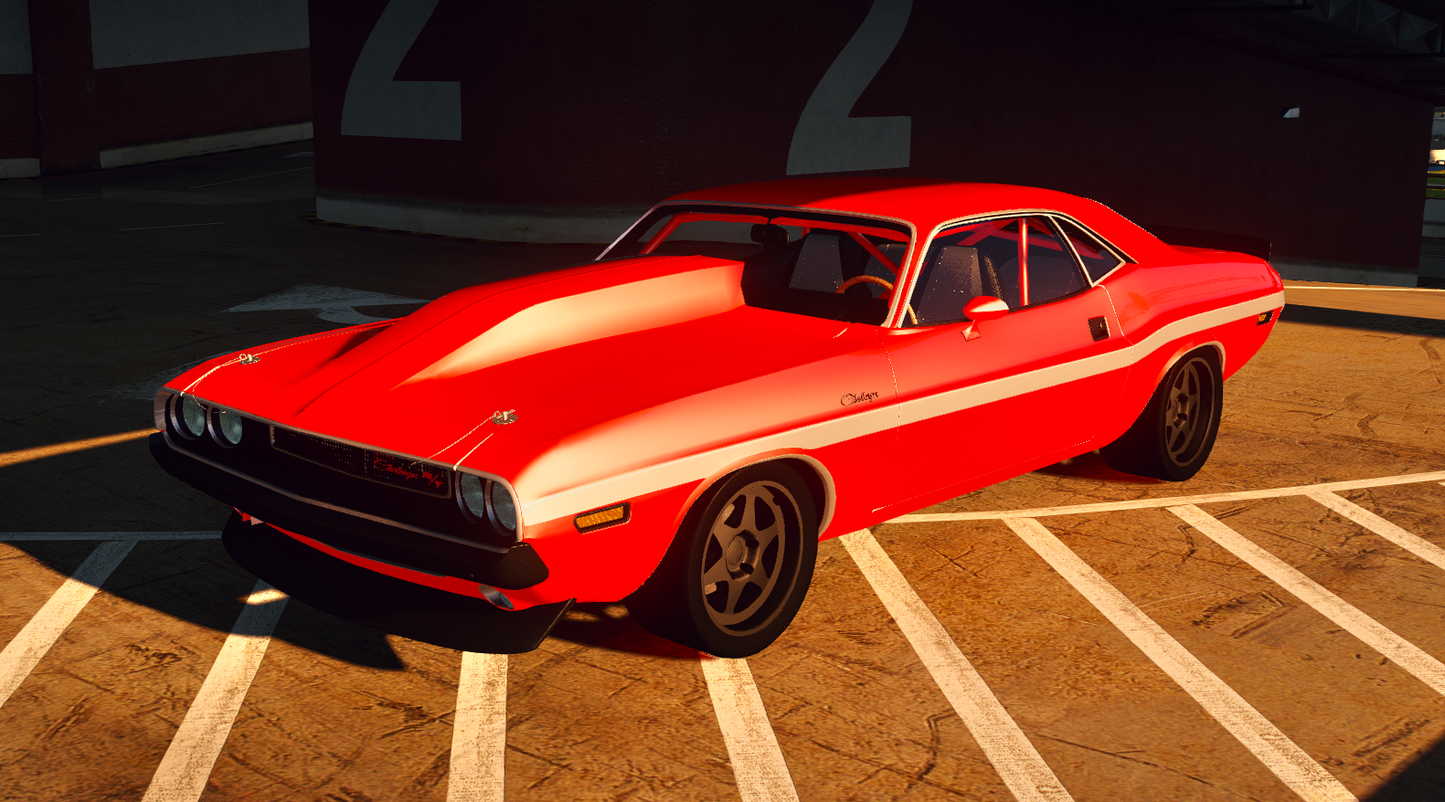 Dodge Challenger Demon Twin Turbo Swapped with Animated Engine