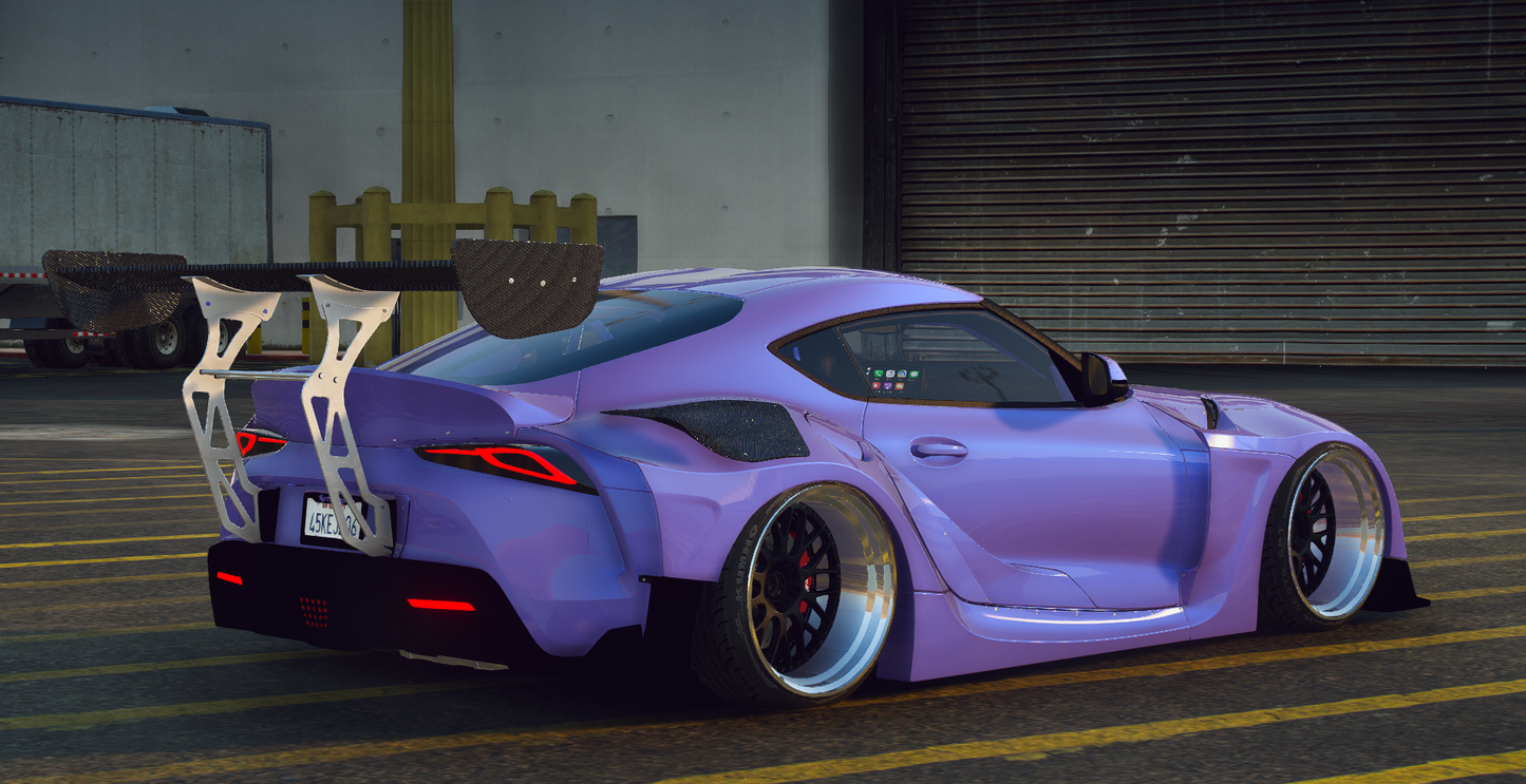 Toyota Supra Widebody with Animated Engine