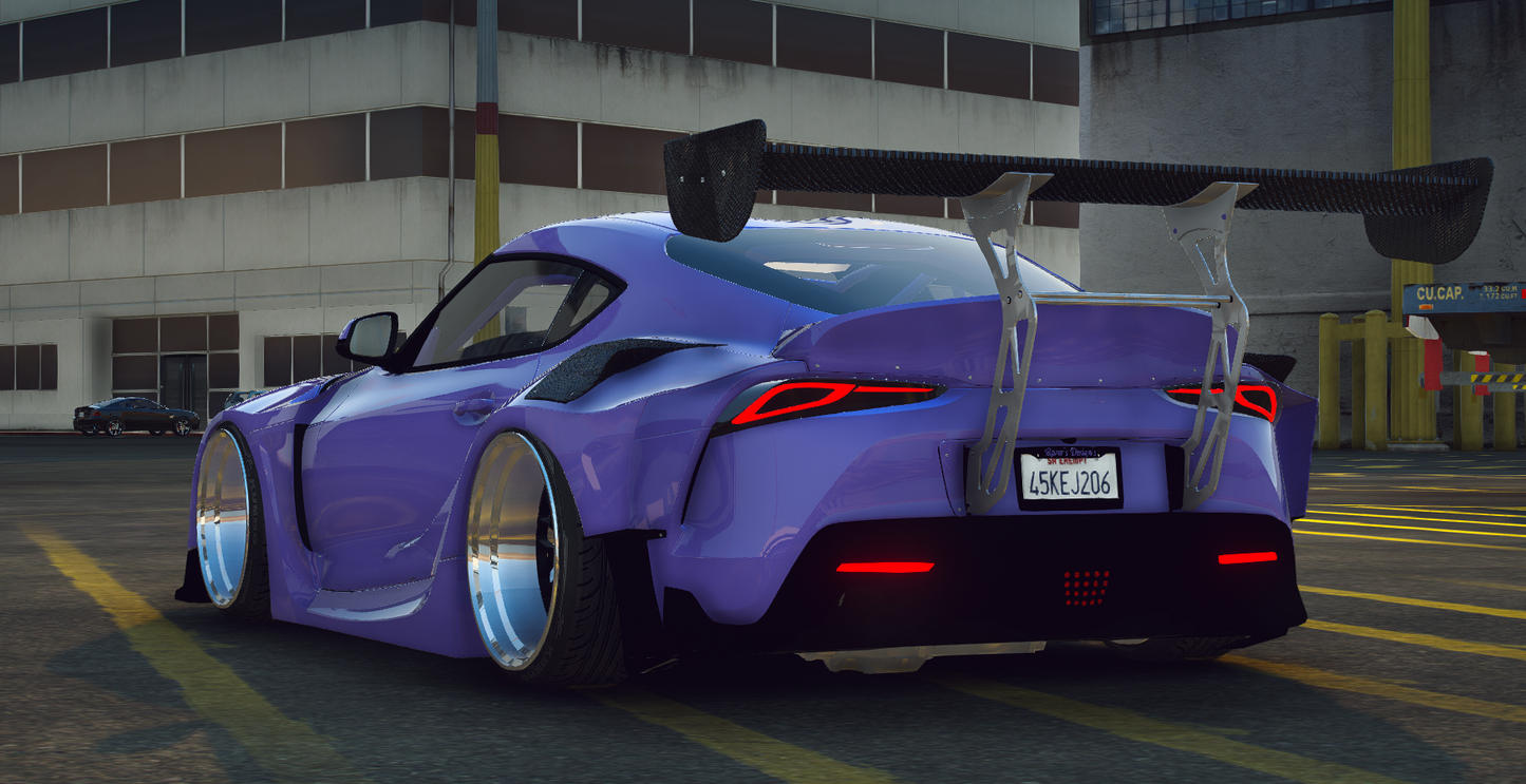 Toyota Supra Widebody with Animated Engine