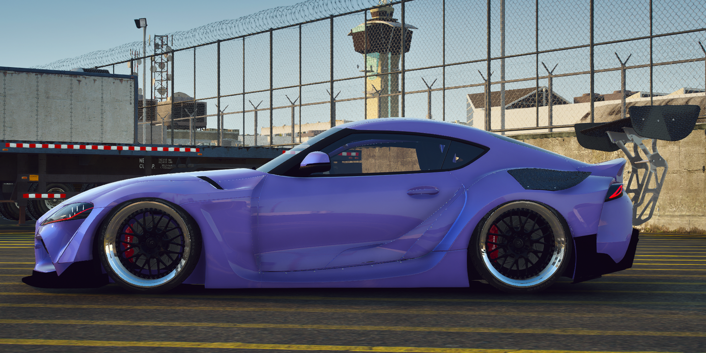 Toyota Supra Widebody with Animated Engine