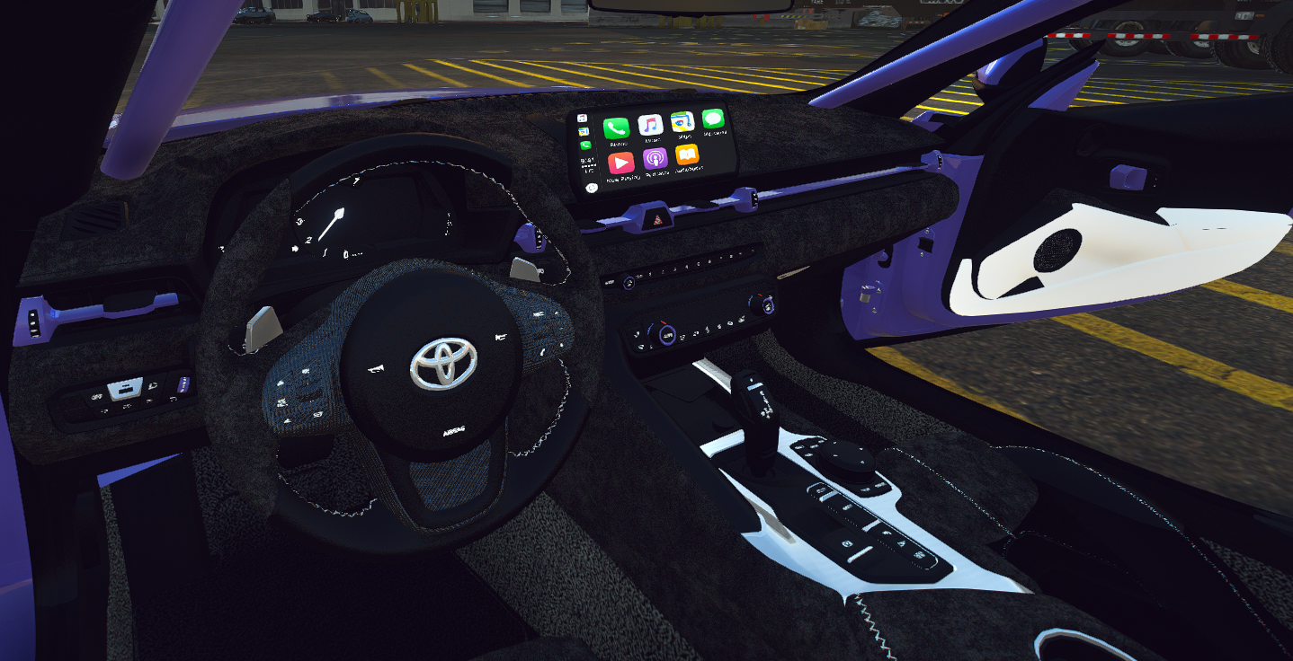Toyota Supra Widebody with Animated Engine