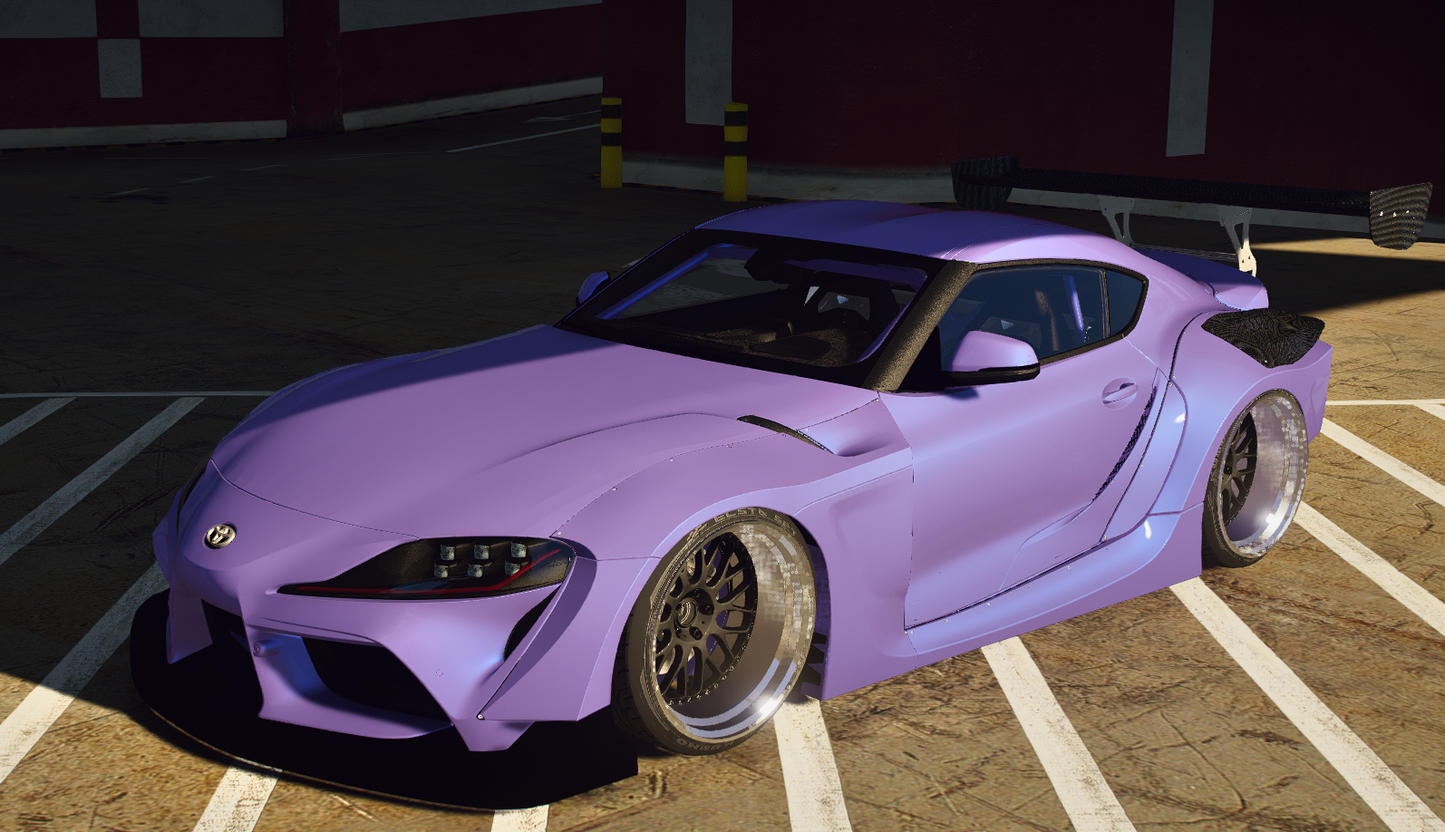 Toyota Supra Widebody with Animated Engine