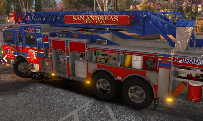 Pierce Arrow Ladder Fire Truck