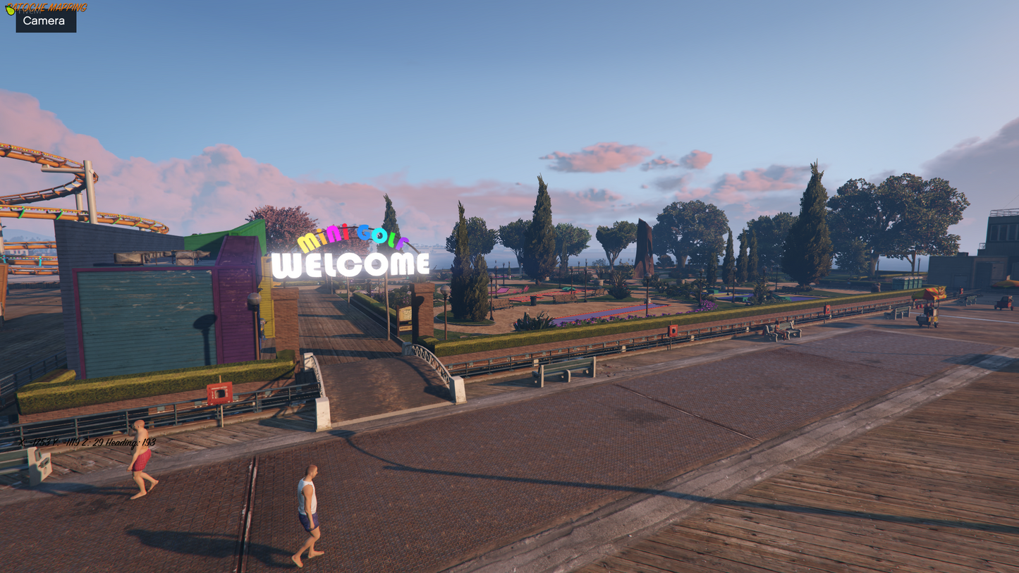 Mini Golf Course with Script