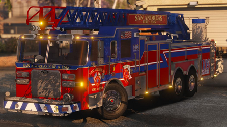Pierce Arrow Ladder Fire Truck