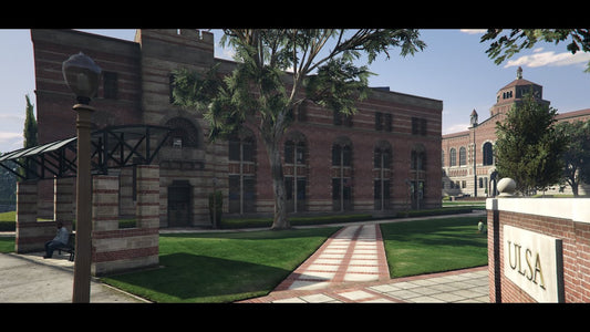 High School with Football Field & Basketball Court Mega MLO Pack