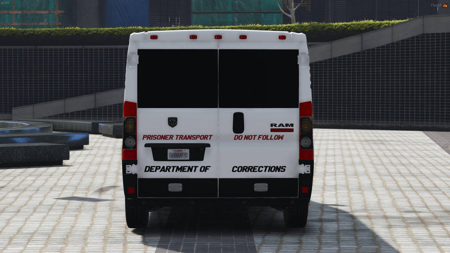 Ram Promaster Prisoner Transport Van