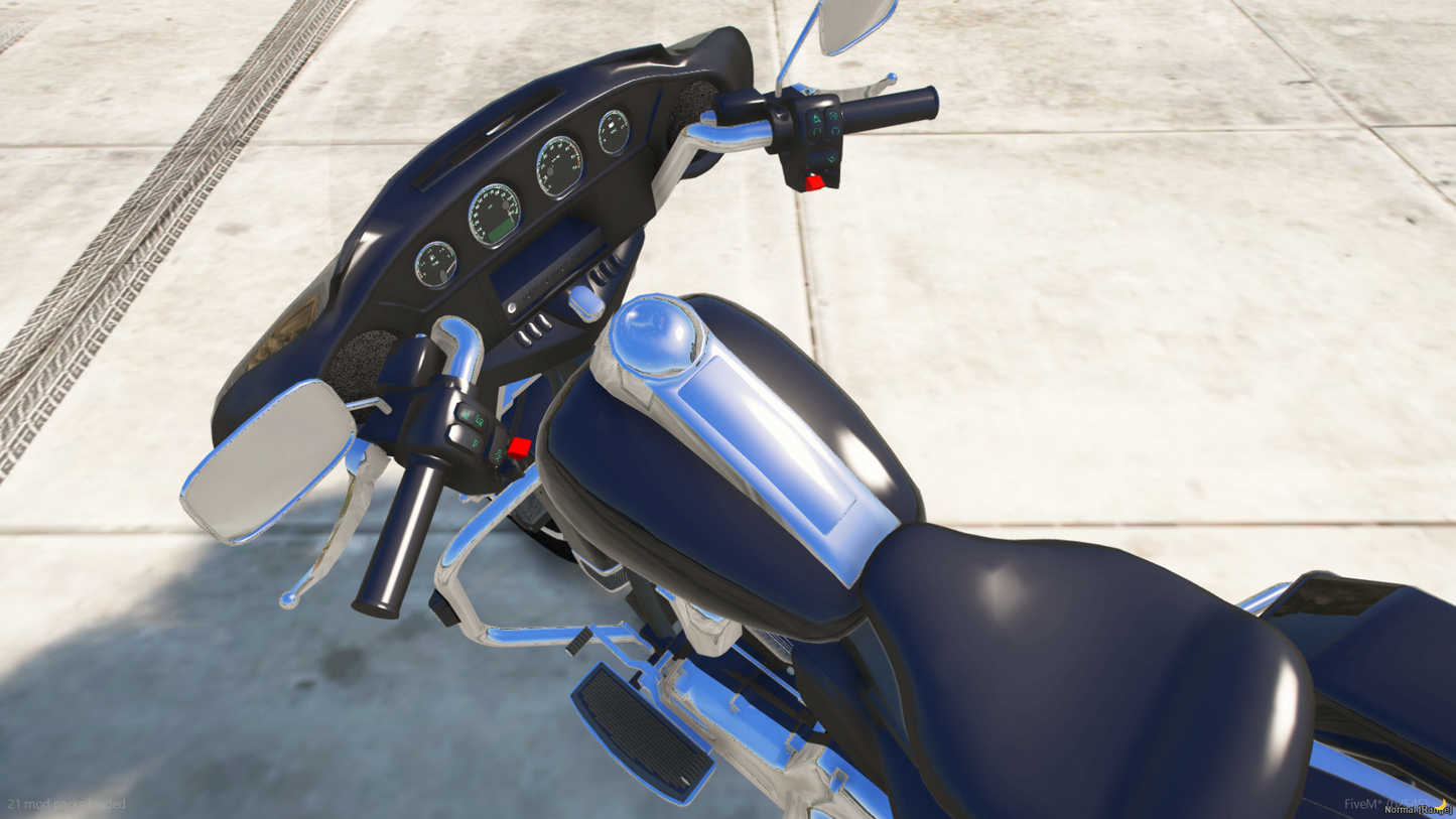 Harley Davidson Unmarked Motorcycle