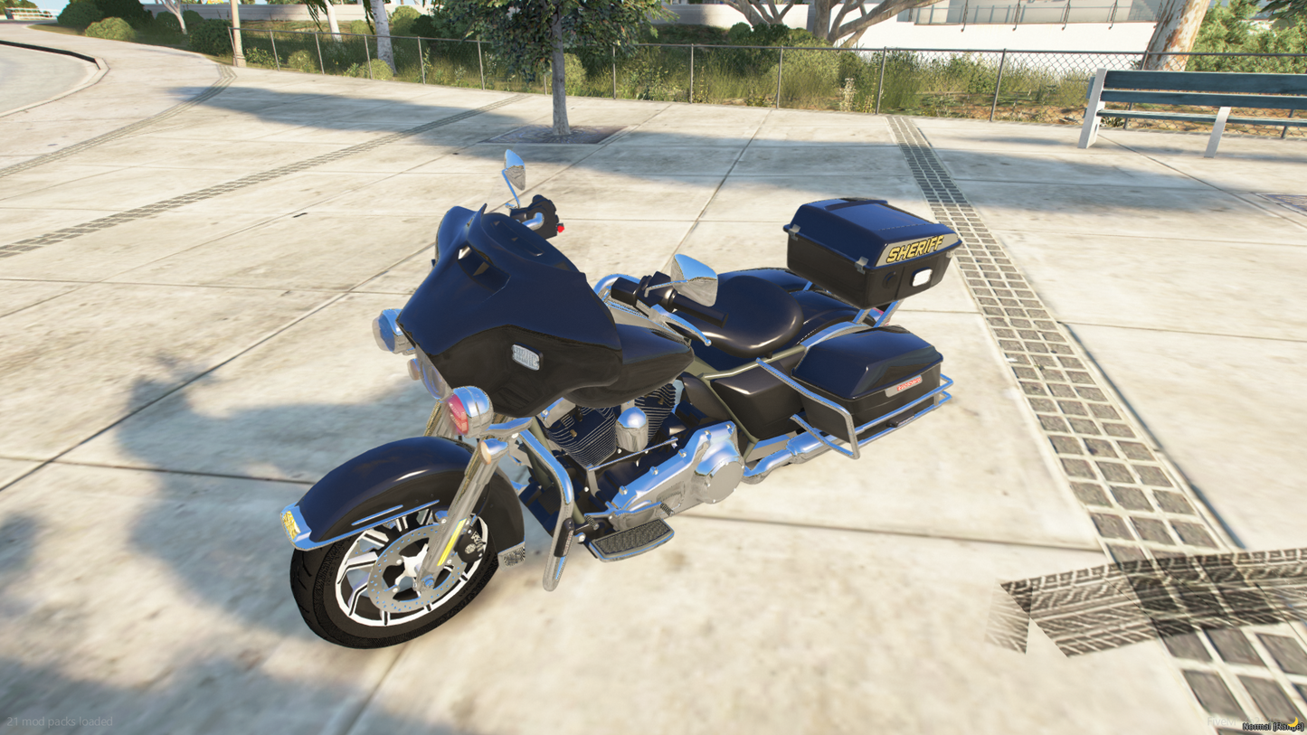 Harley Davidson Unmarked Motorcycle