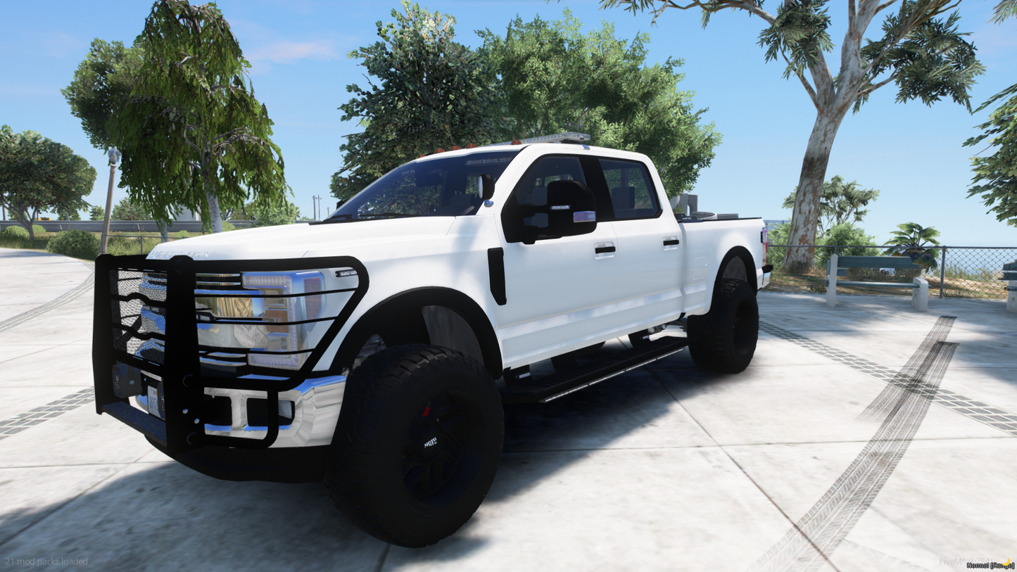 2021 F350 Lifted Unmarked Pickup Truck