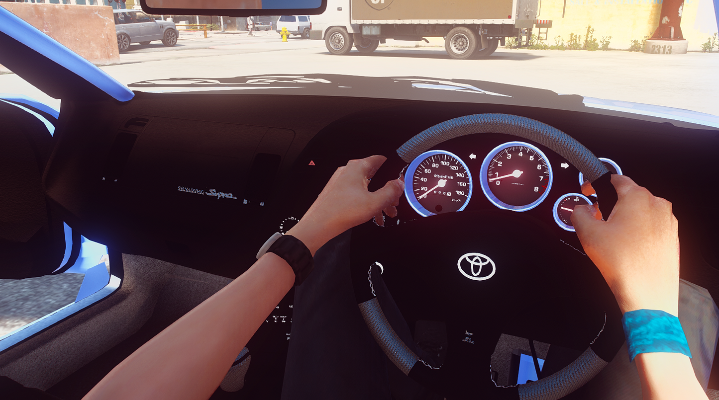 Toyota Supra MK4 TRD with Animated Engine