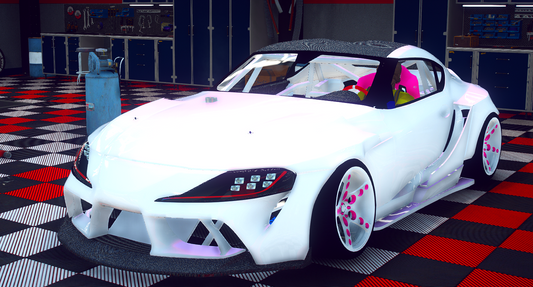 Toyota Supra HGK Drift Car with Animated Engine