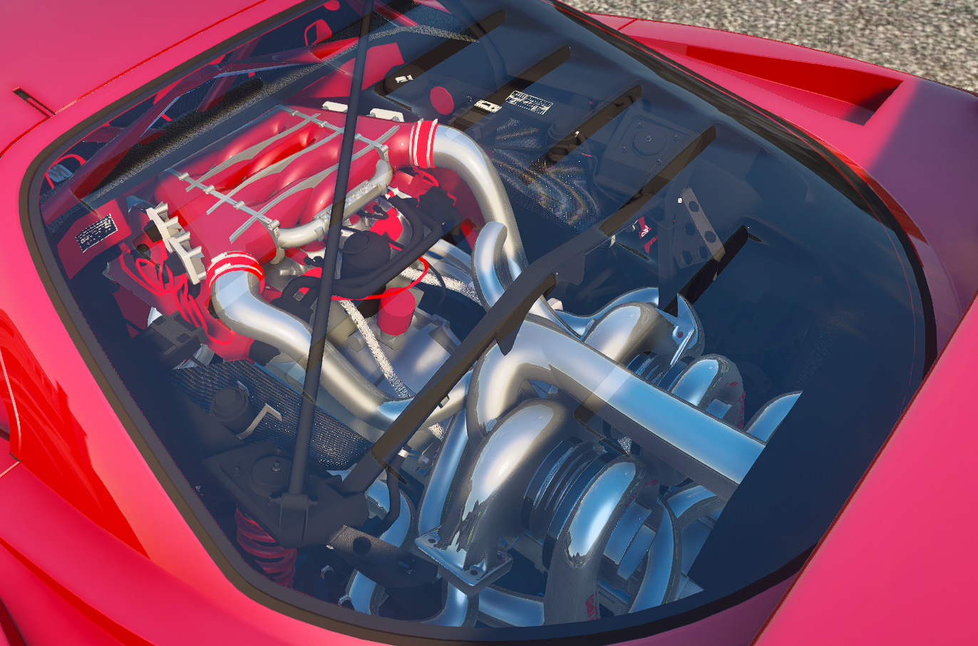 Ferrari F40 Twin Turbo with Animated Engine