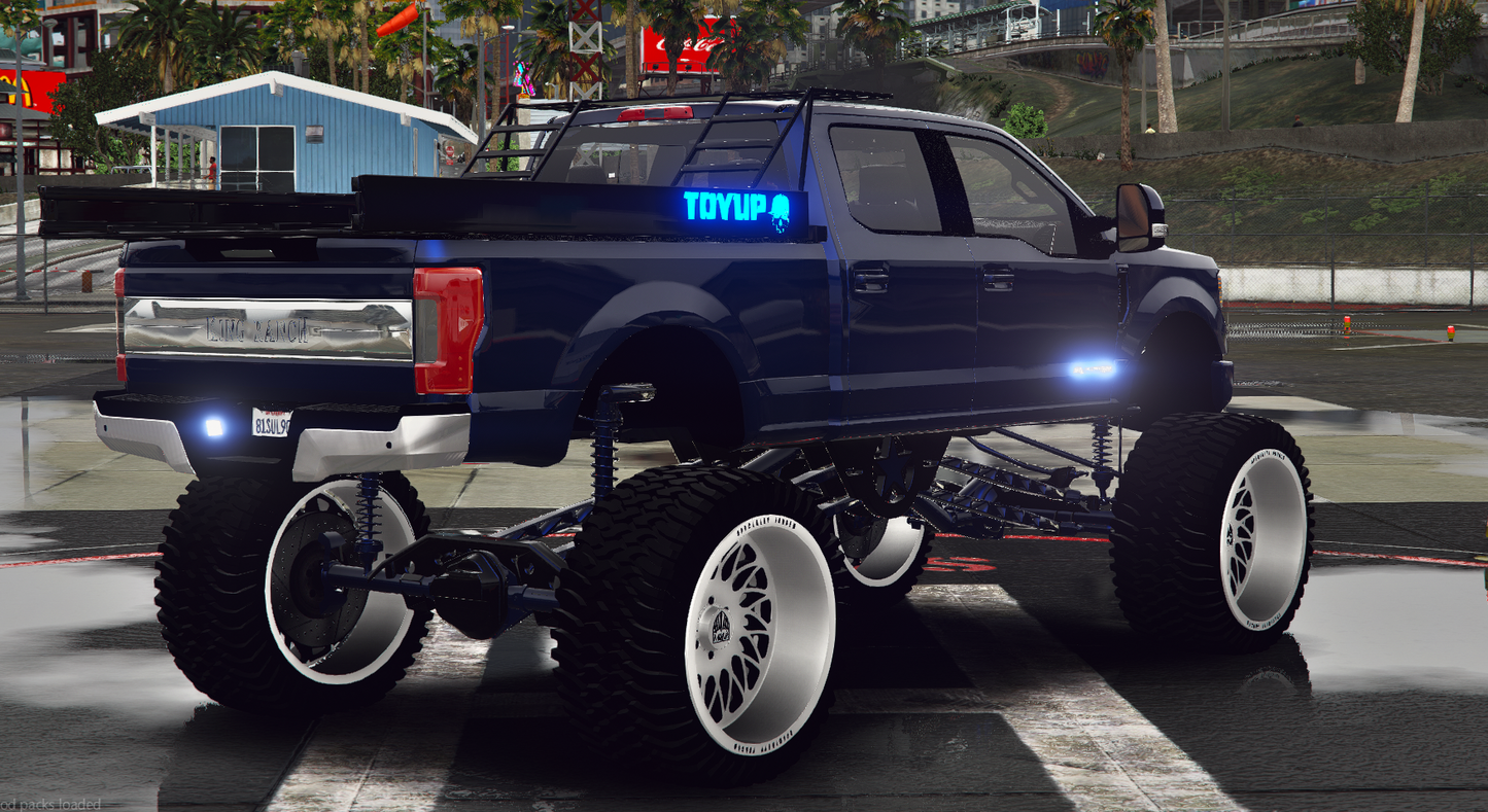 Ford F350 Sema Build with Animated Engine