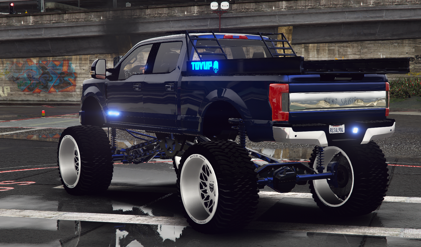 Ford F350 Sema Build with Animated Engine