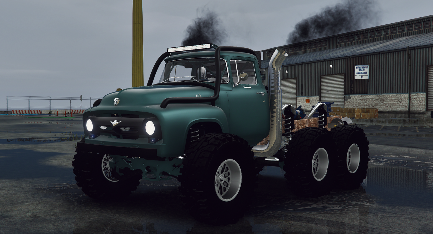 Ford F100 Sema Style with Animated Engine