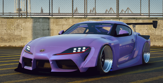 Toyota Supra Widebody with Animated Engine