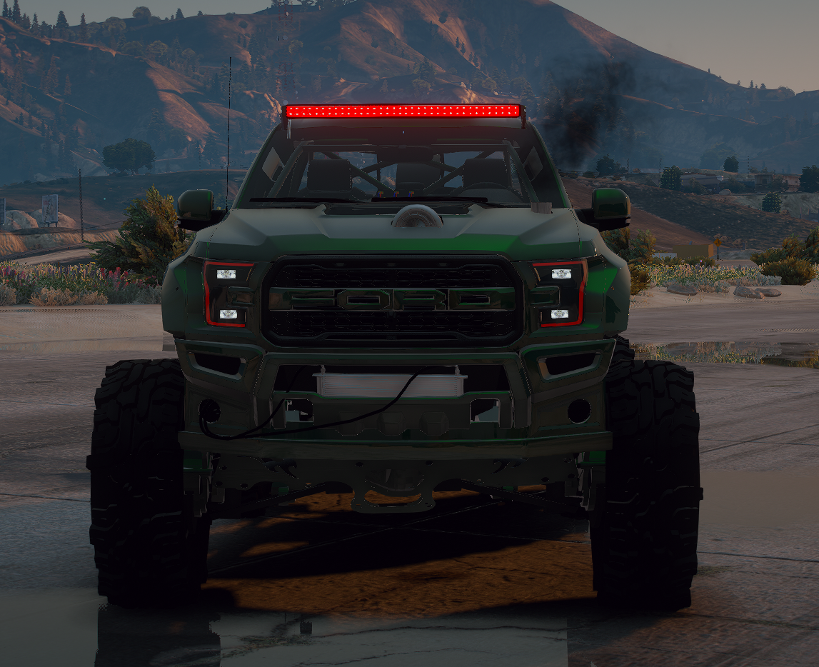 Ford Raptor Pandem Flatbed with Animated Engine