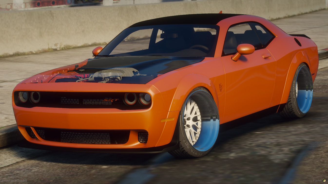 2018 Dodge Demon with LED Lights – FiveM Mods