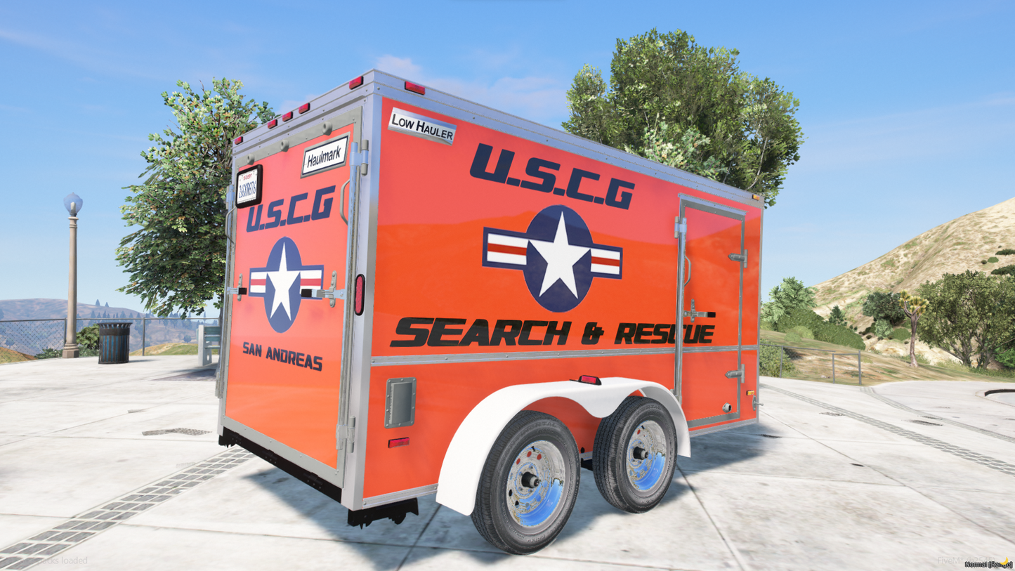 Enclosed Hauling Trailer with Workable Doors