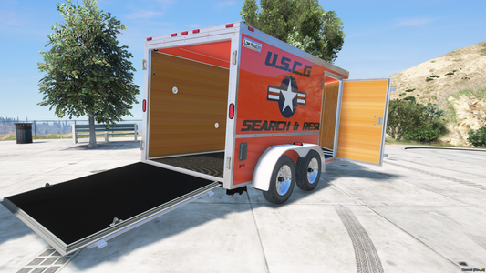 Enclosed Hauling Trailer with Workable Doors