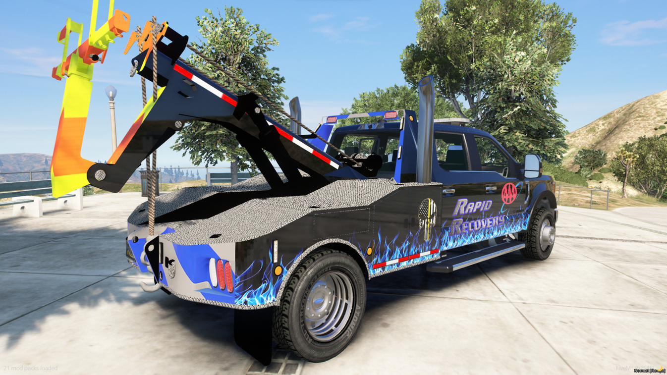 2020 Ford F550 Wrecker Towing Truck – FiveM Mods