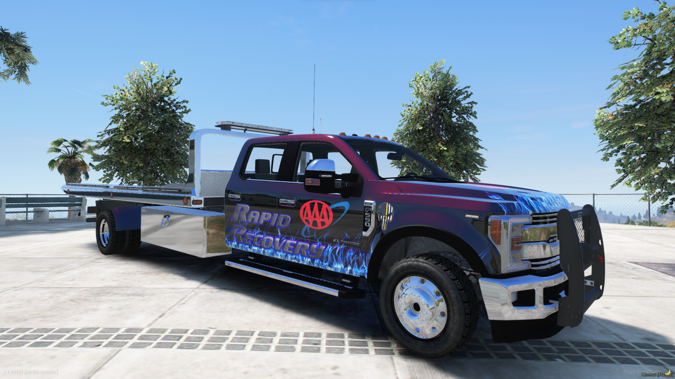 2020 Ford F550 Rollback Towing Truck – FiveM Mods