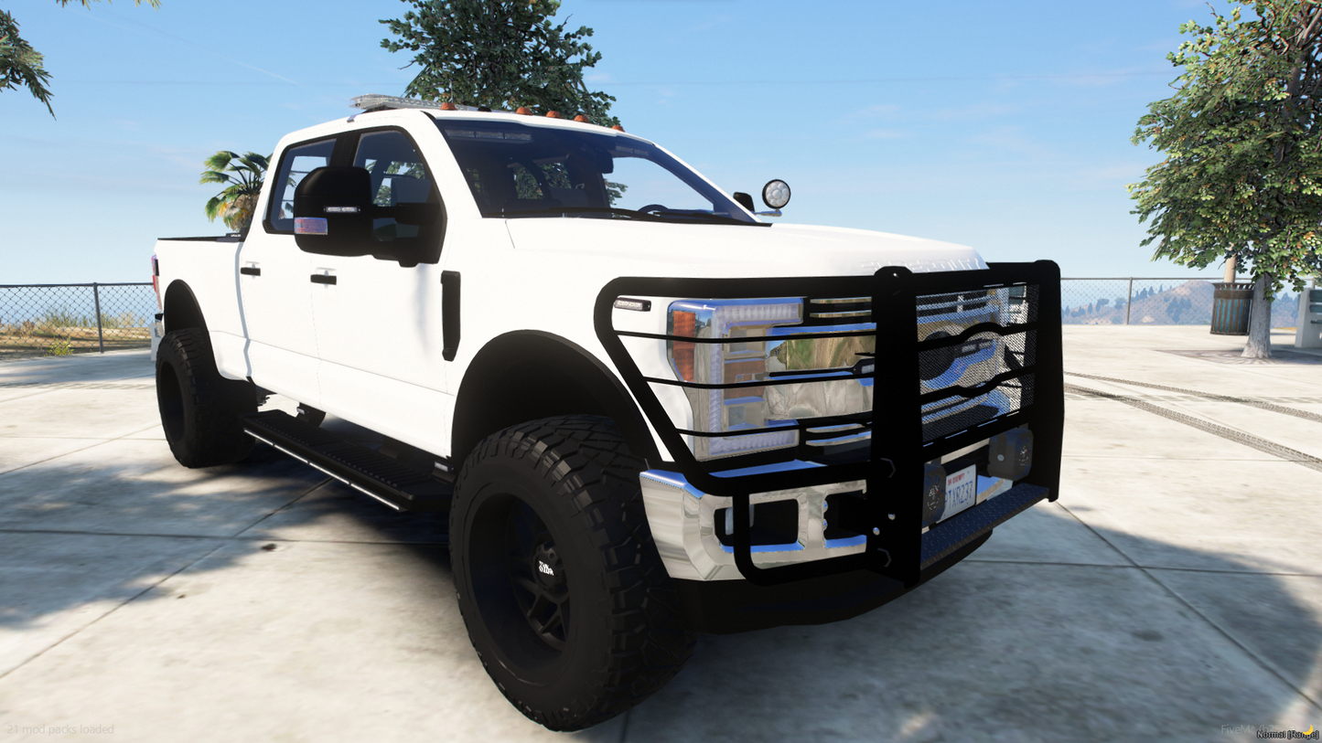 2021 F350 Lifted Unmarked Pickup Truck